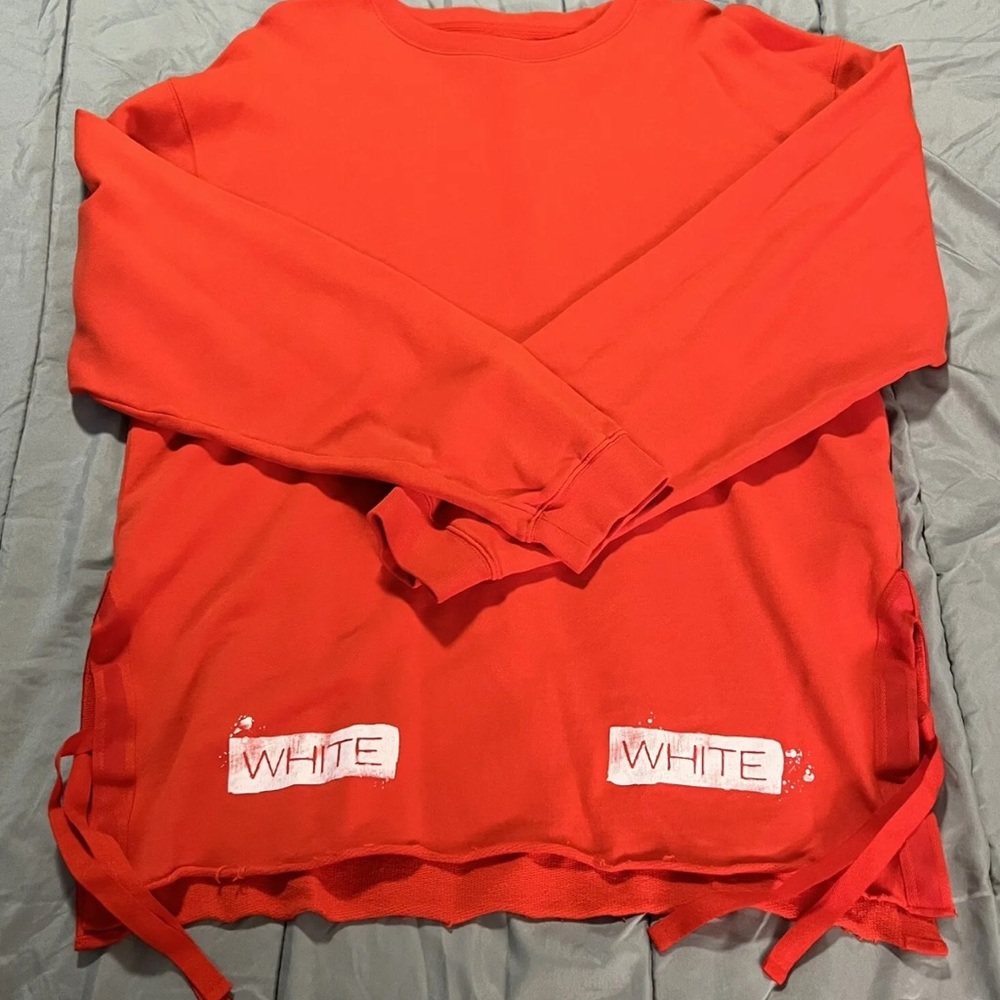 Rare Off-White Red "Moving Still" SS15 Sweater